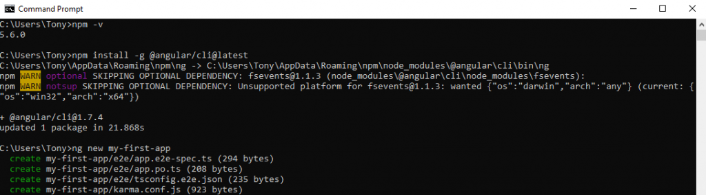 Single Page App (Angular 5, Bootstrap 4 & Node.js)