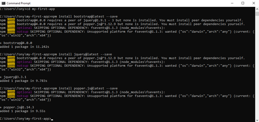 Single Page App (Angular 5, Bootstrap 4 & Node.js)